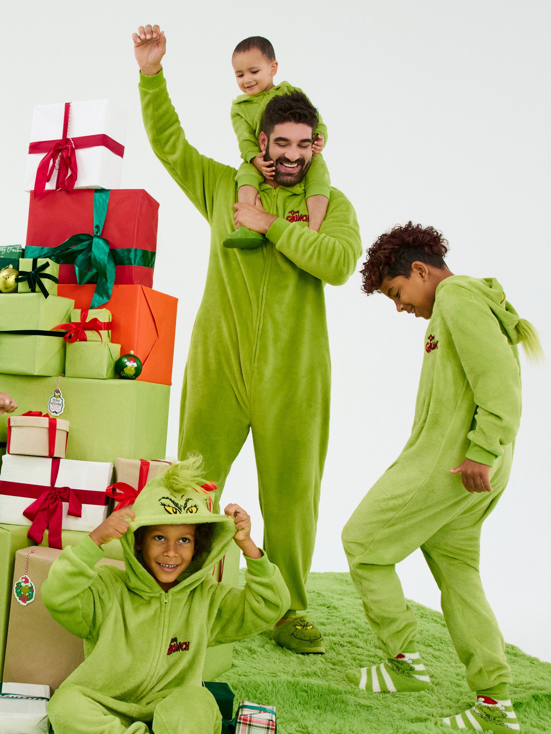 Men's Grinch Matching Family Onesie