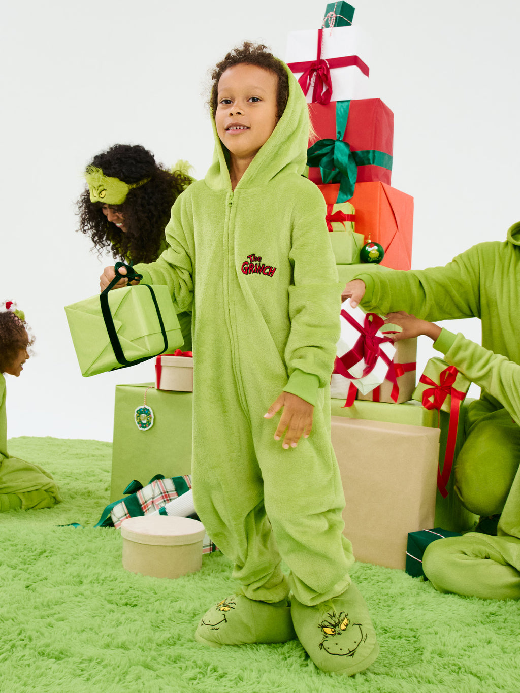 Kids Grinch Matching Family Onesie