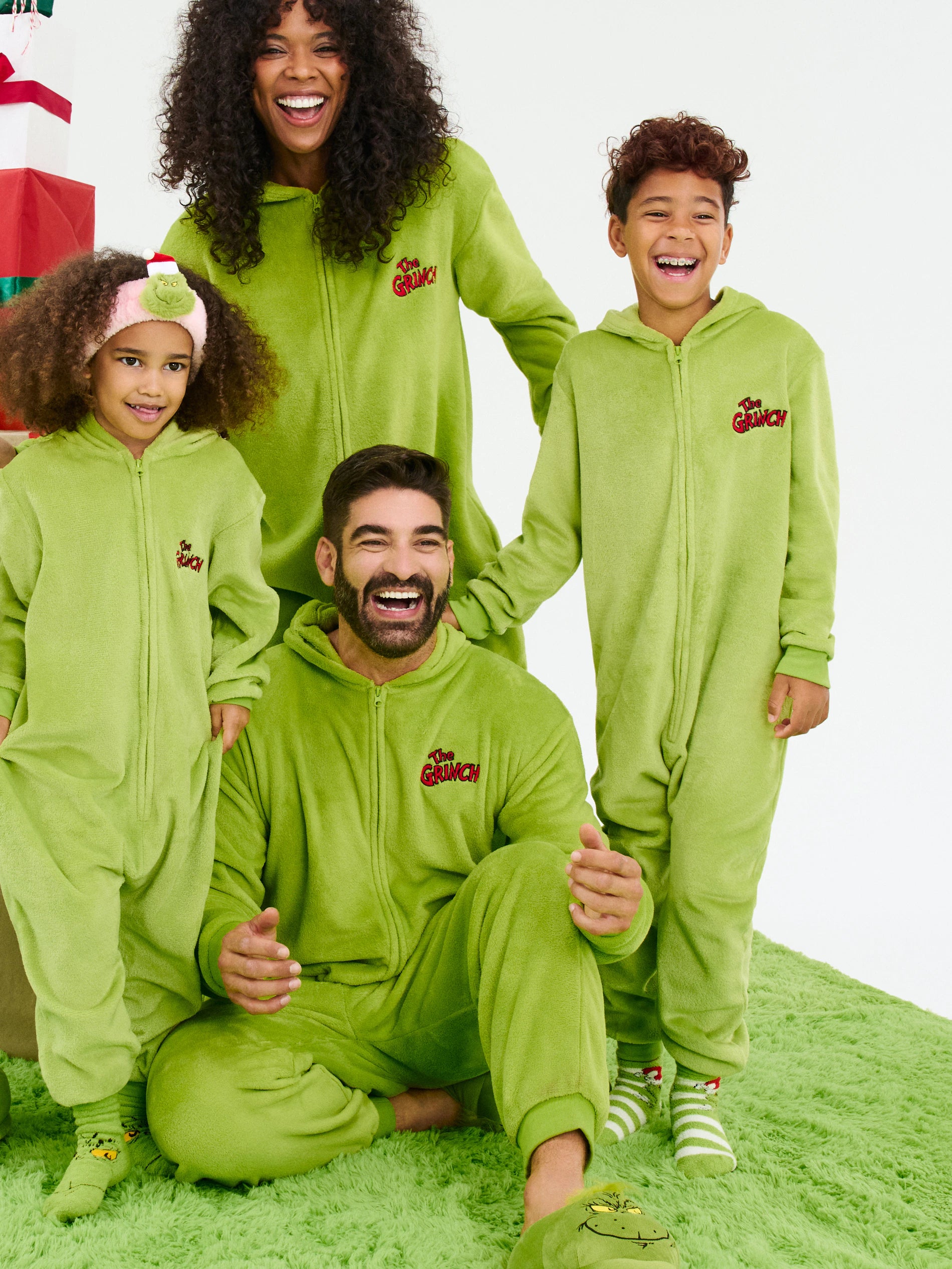 Kids Grinch Matching Family Onesie