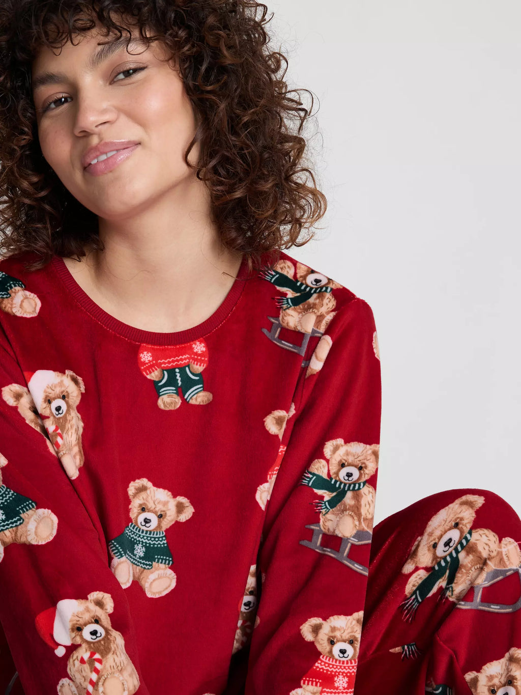 Women's Red Bear Family Christmas Pajamas