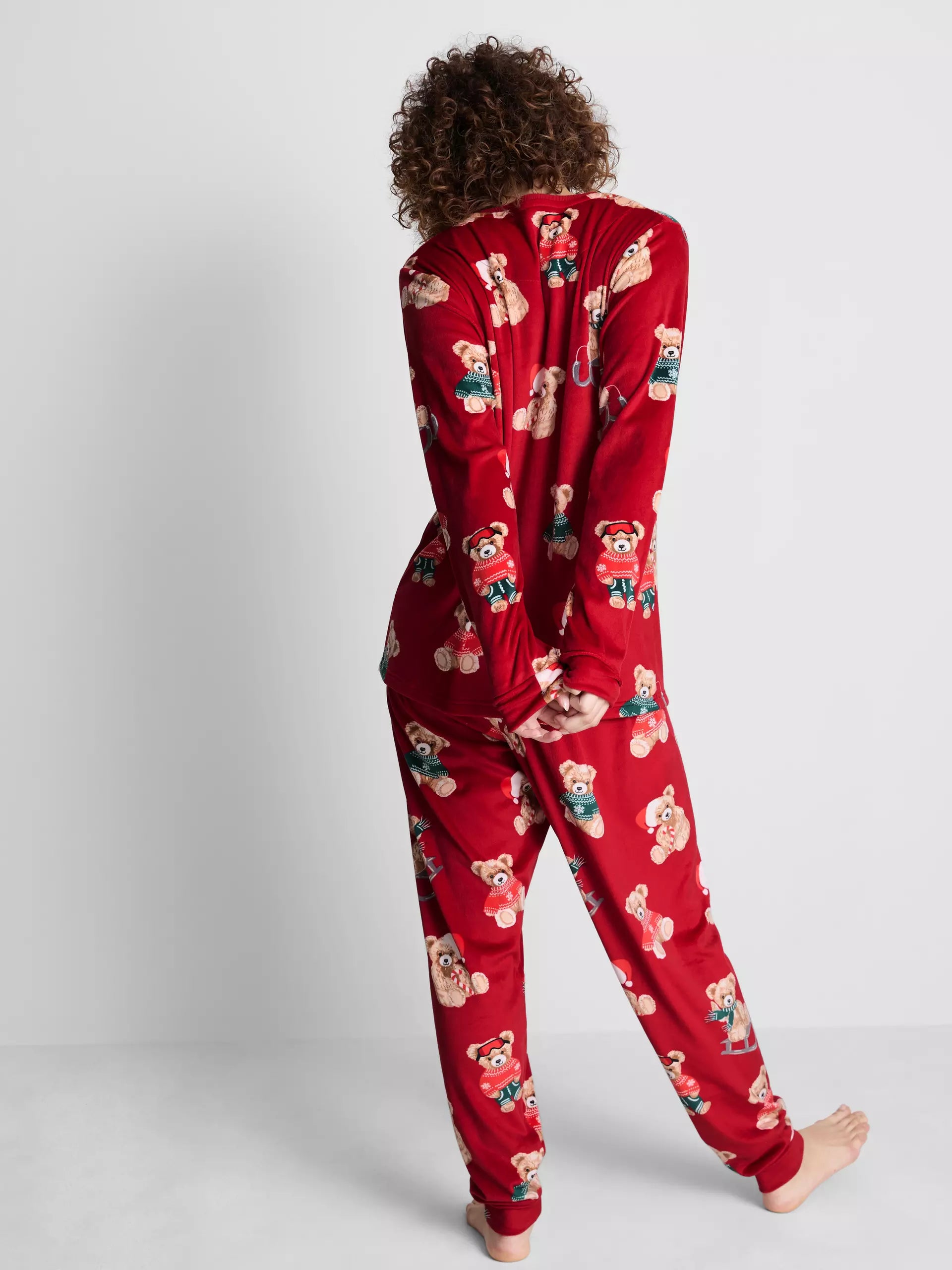 Women's Red Bear Family Christmas Pajamas
