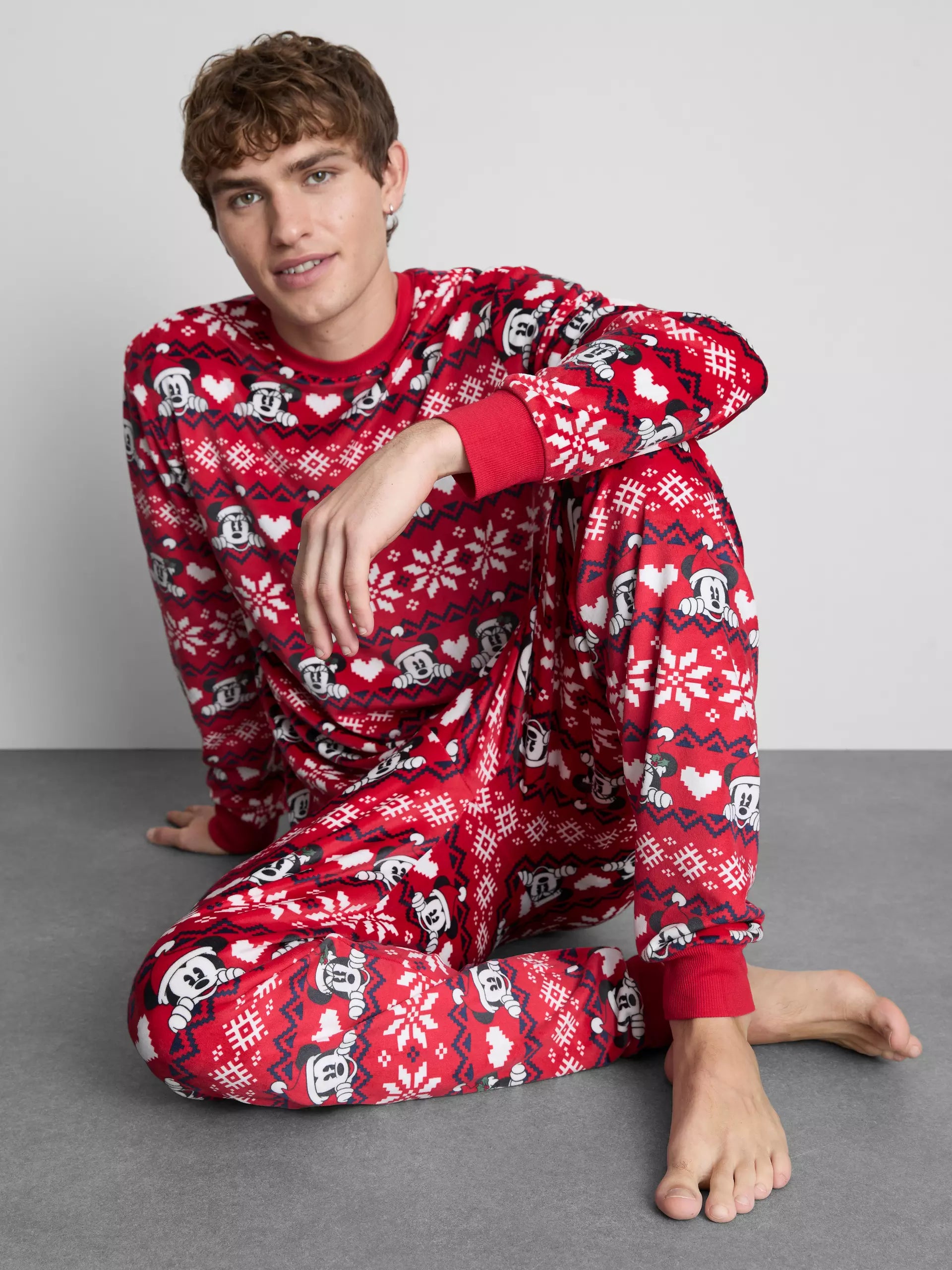 Men's Disney's Mickey Mouse Fair Isle Family Christmas Pajamas