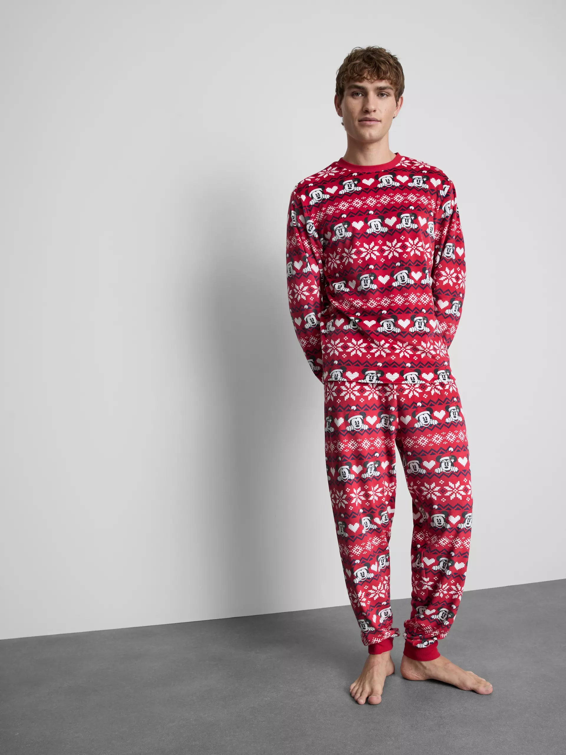 Men's Disney's Mickey Mouse Fair Isle Family Christmas Pajamas