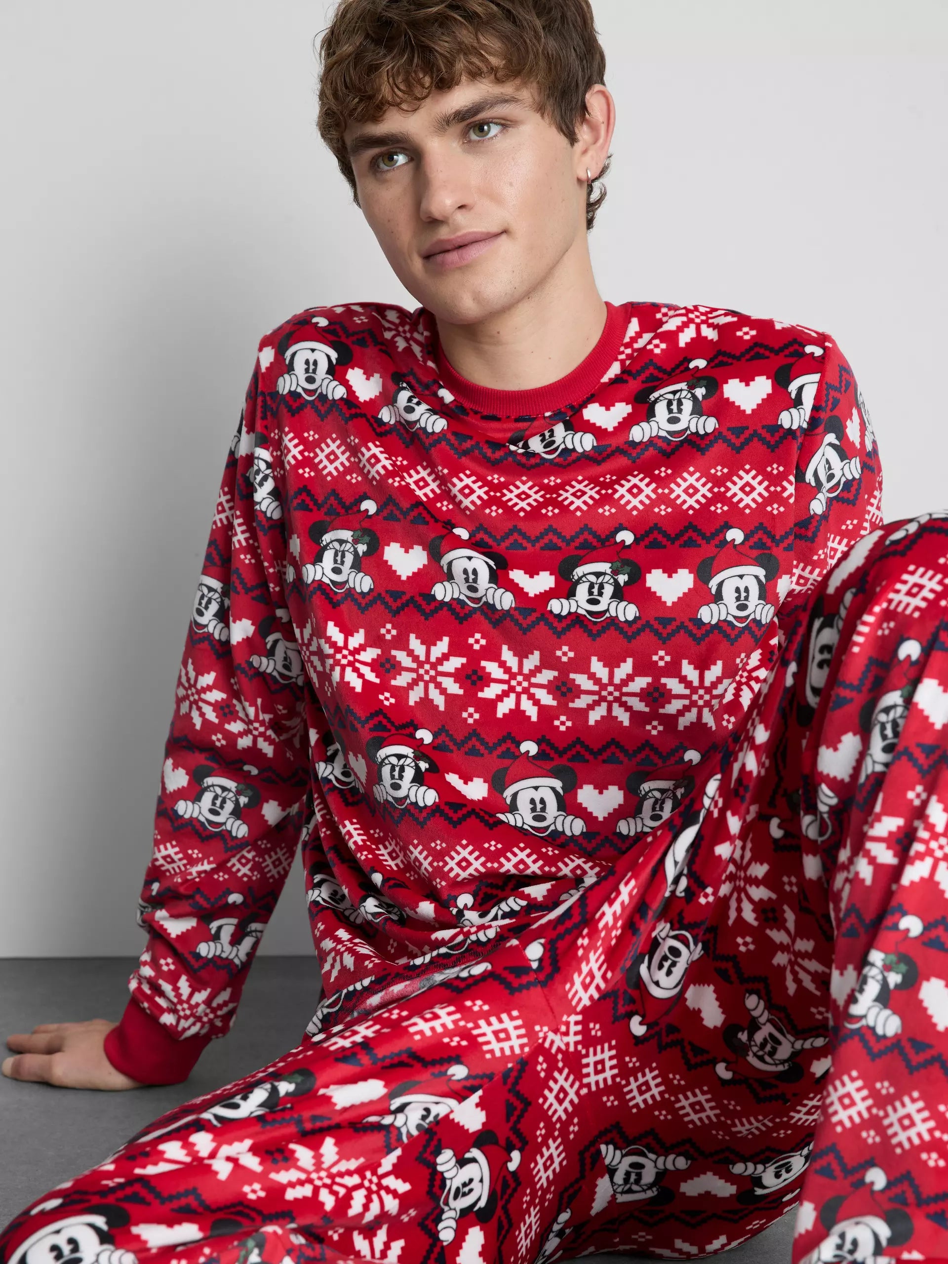 Men's Disney's Mickey Mouse Fair Isle Family Christmas Pajamas