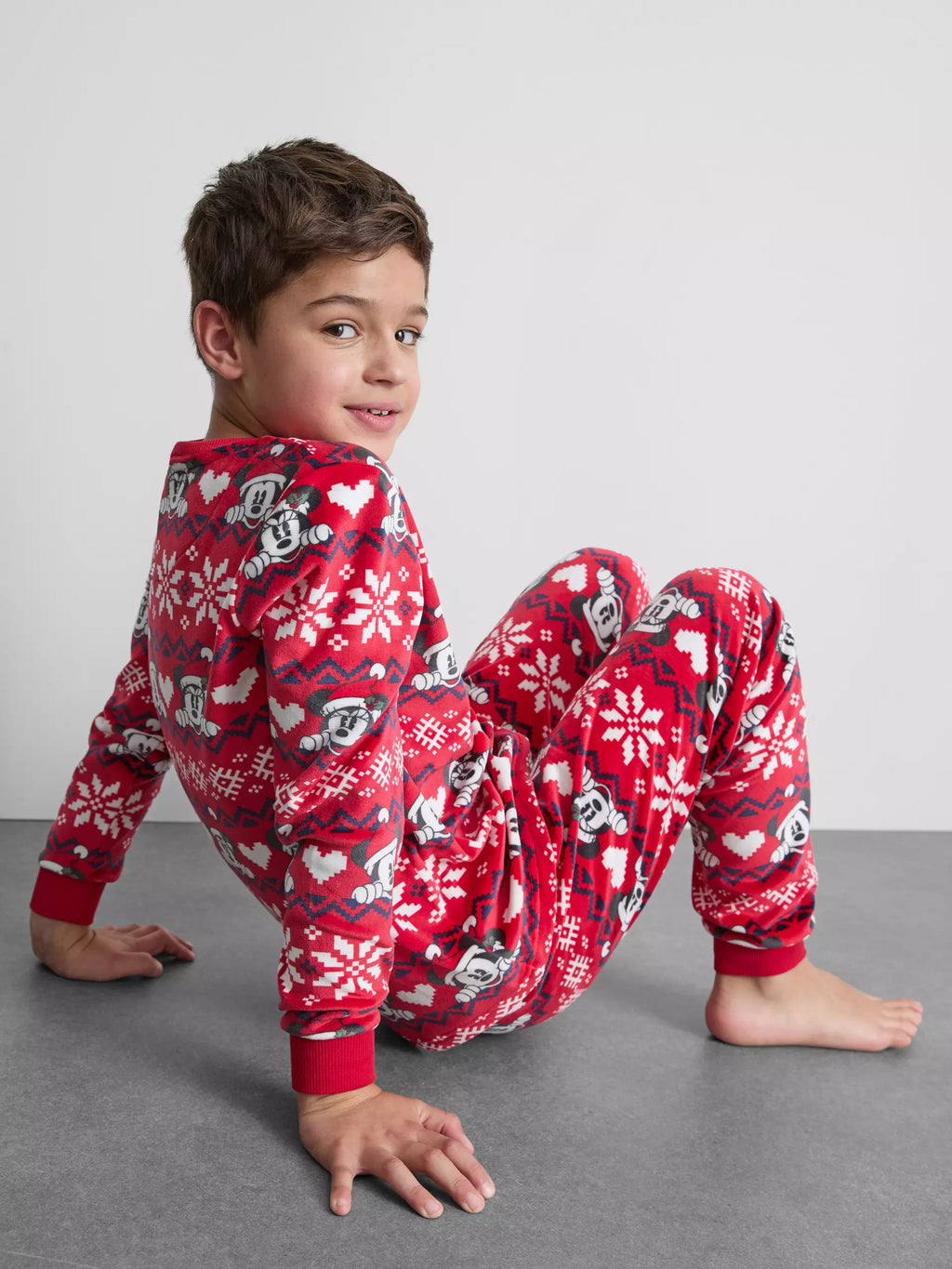 Kid's Disney’s Mickey Mouse Fair Isle Family Christmas Pajamas