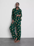 Women's Green Bear Family Christmas Pajamas