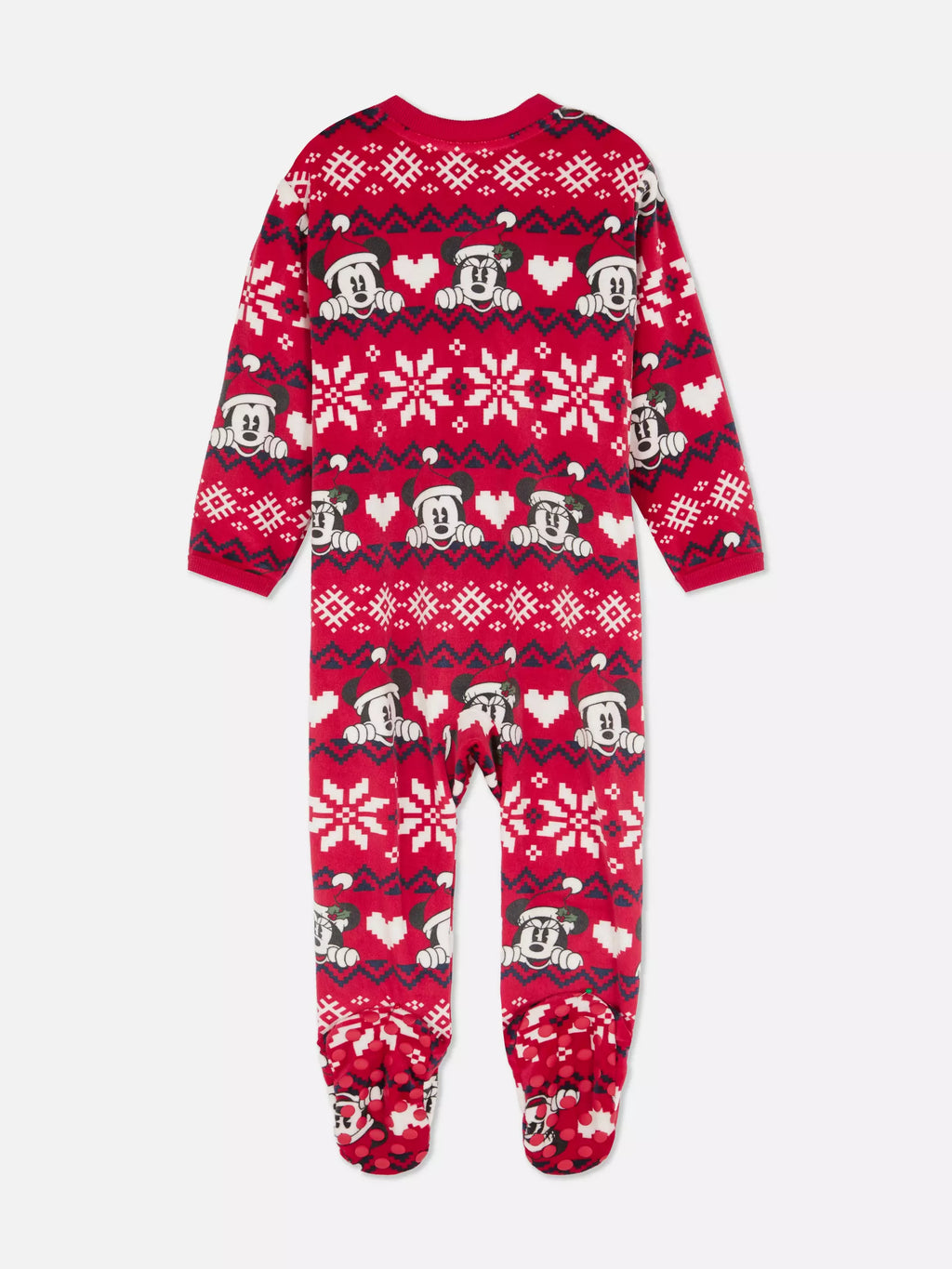 Babies Disney’s Mickey Mouse Fair Isle Family Christmas Sleepsuit