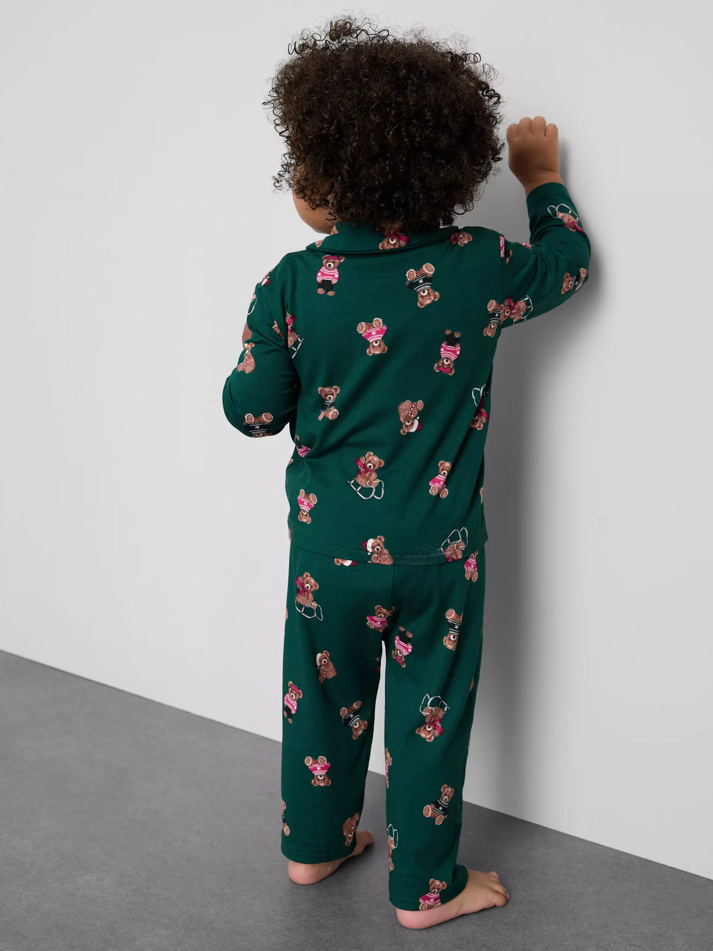 Babies Green Bear Family Christmas Pajamas