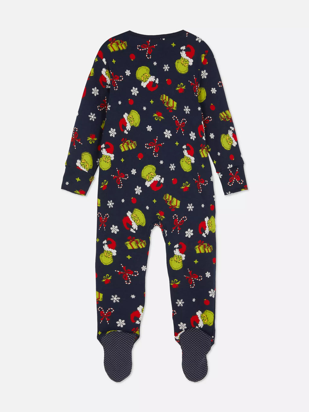 Babies The Grinch Pure Cotton Family Christmas Sleepsuit