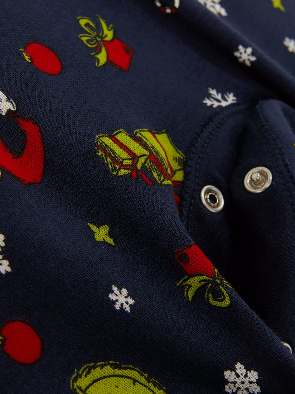 Babies The Grinch Pure Cotton Family Christmas Sleepsuit