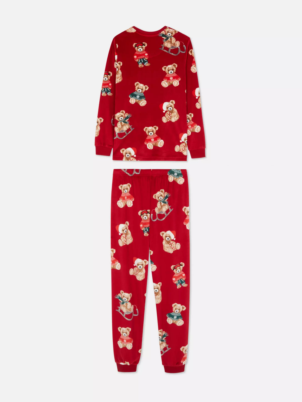 Kid's Red Bear Family Christmas Pajamas