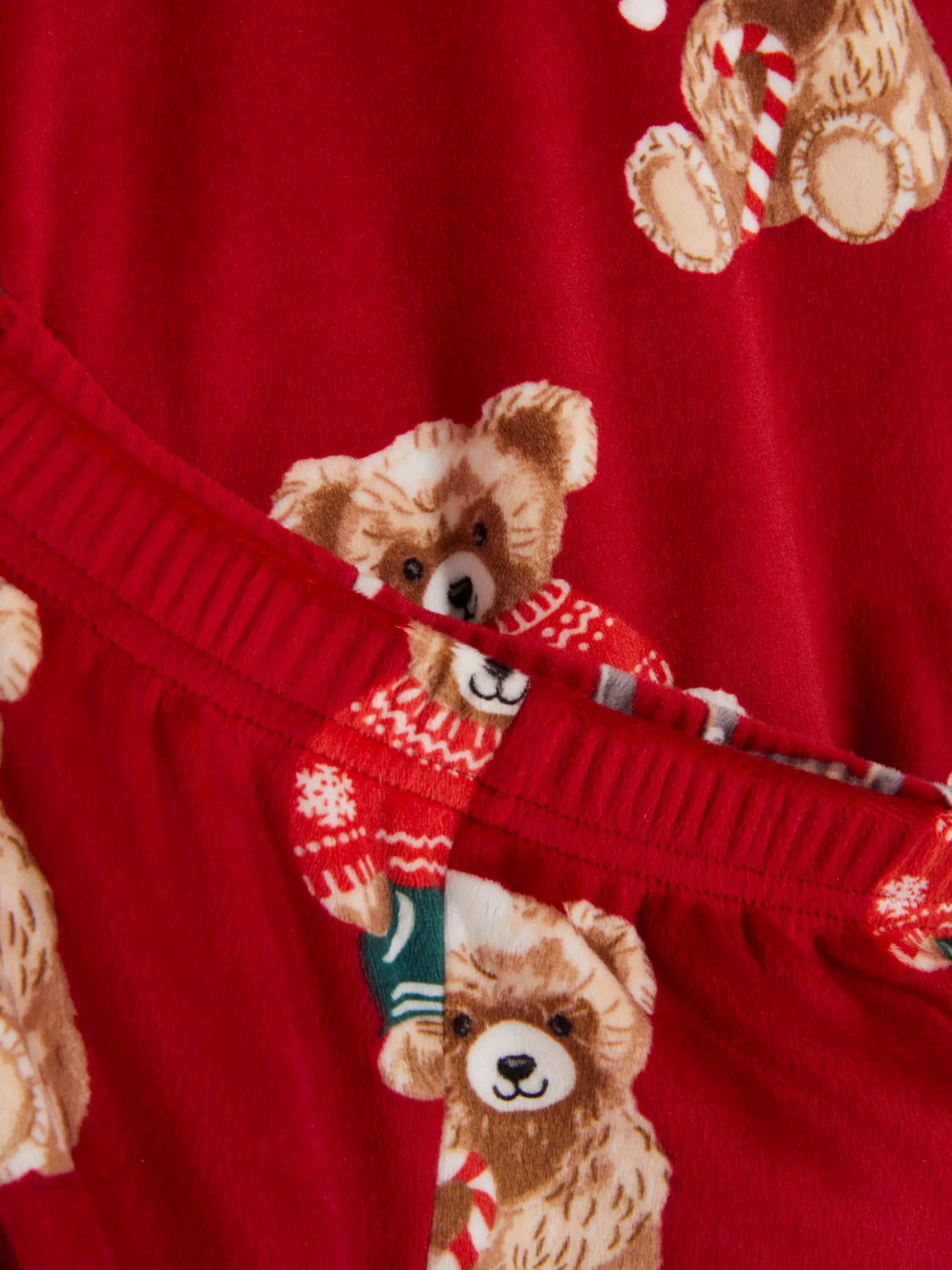 Kid's Red Bear Family Christmas Pajamas