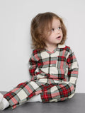 Babies Pure Cotton Check Family Christmas Pajamas